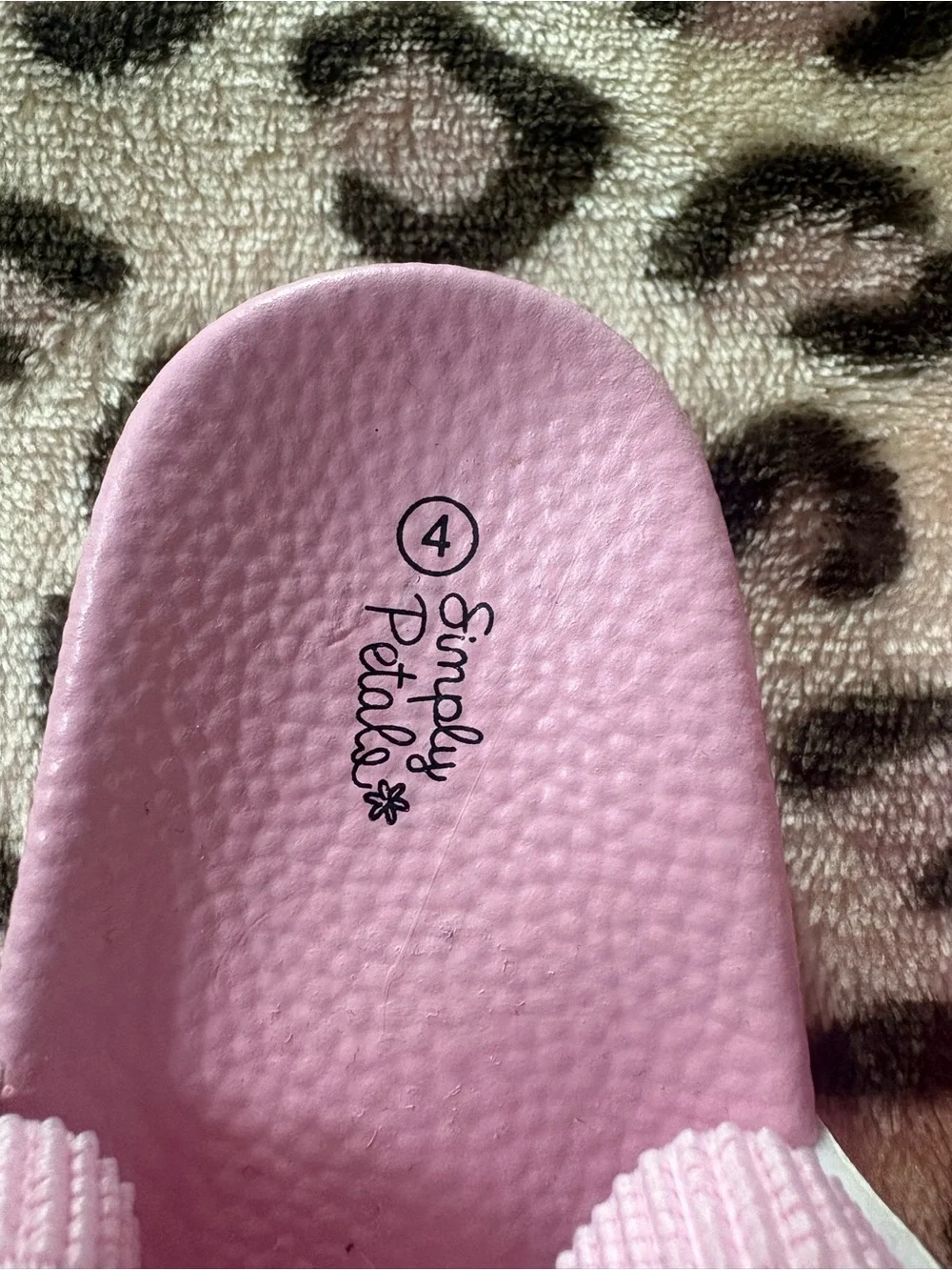 Pink Kids Slide Sandals with Strawberry & Watermelon Print